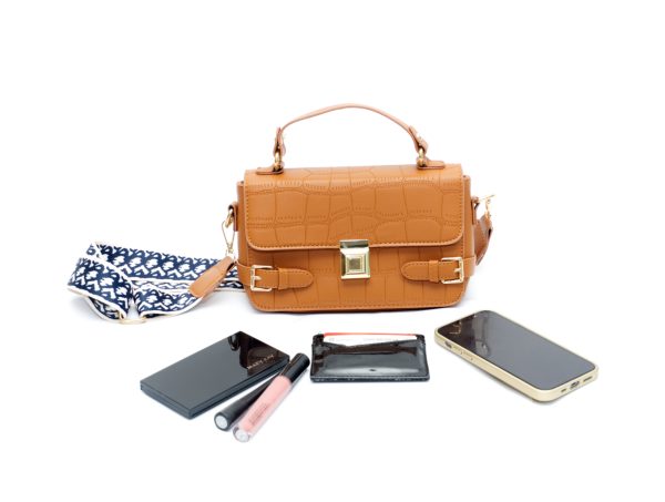 Bolsa Crossbody color camel - Image 4
