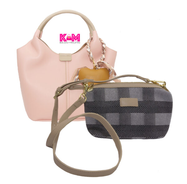 Bolsa de mano color rosa - Image 3