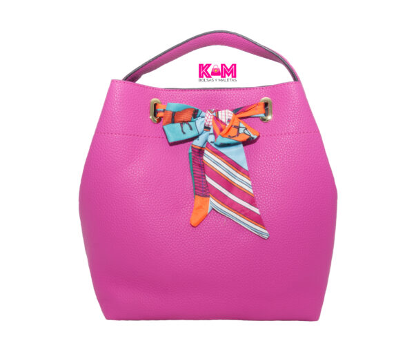 Bolsa Bucket color rosa - Image 3