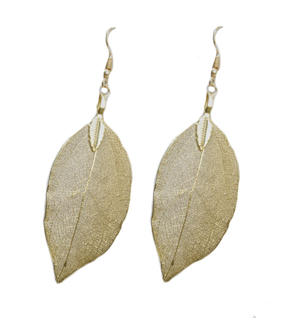 Aretes de hoja