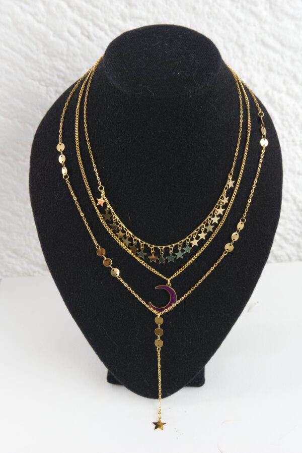 Collar de estrellas y luna