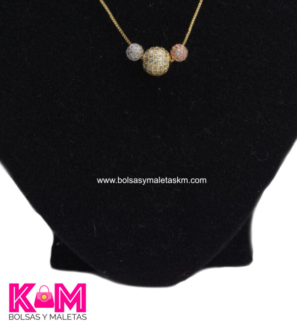 Collar con dije y aretes - Image 2