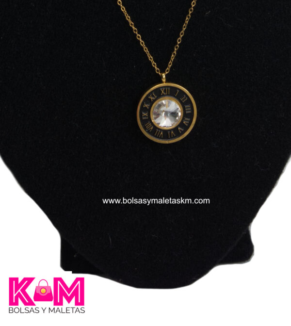 Collar con dije de reloj c/piedra - Image 2